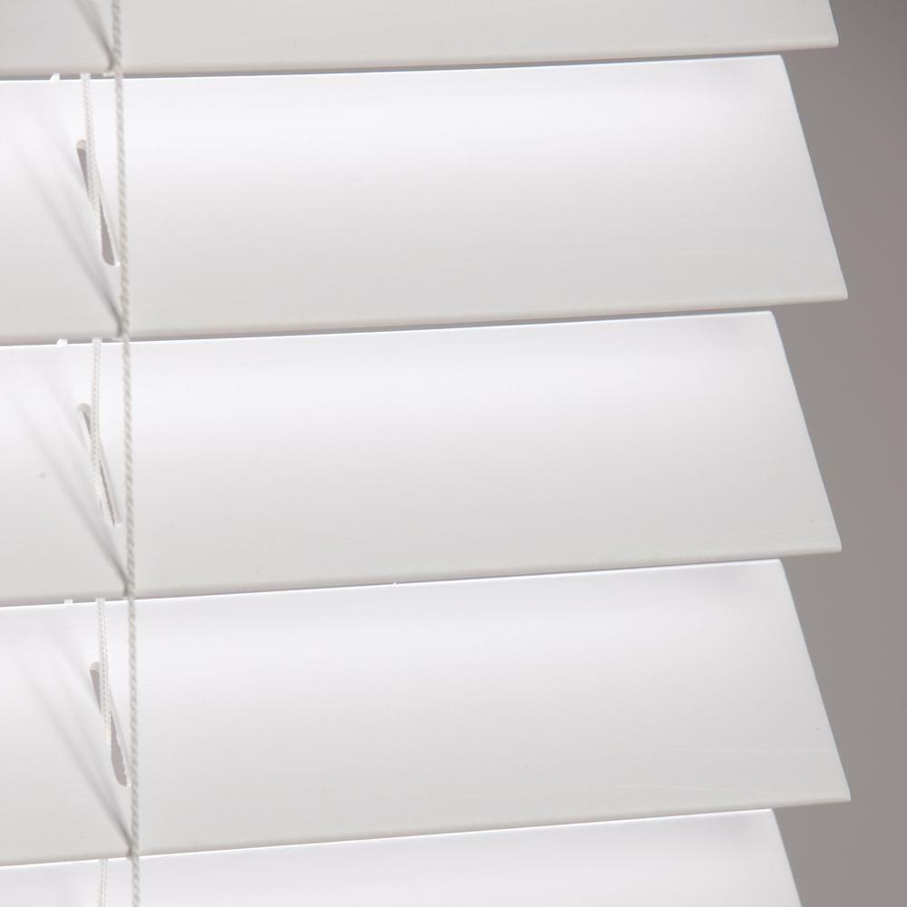 Home Decorators White Cordless 2 in. Faux Wood Blind – 19.5 x 72