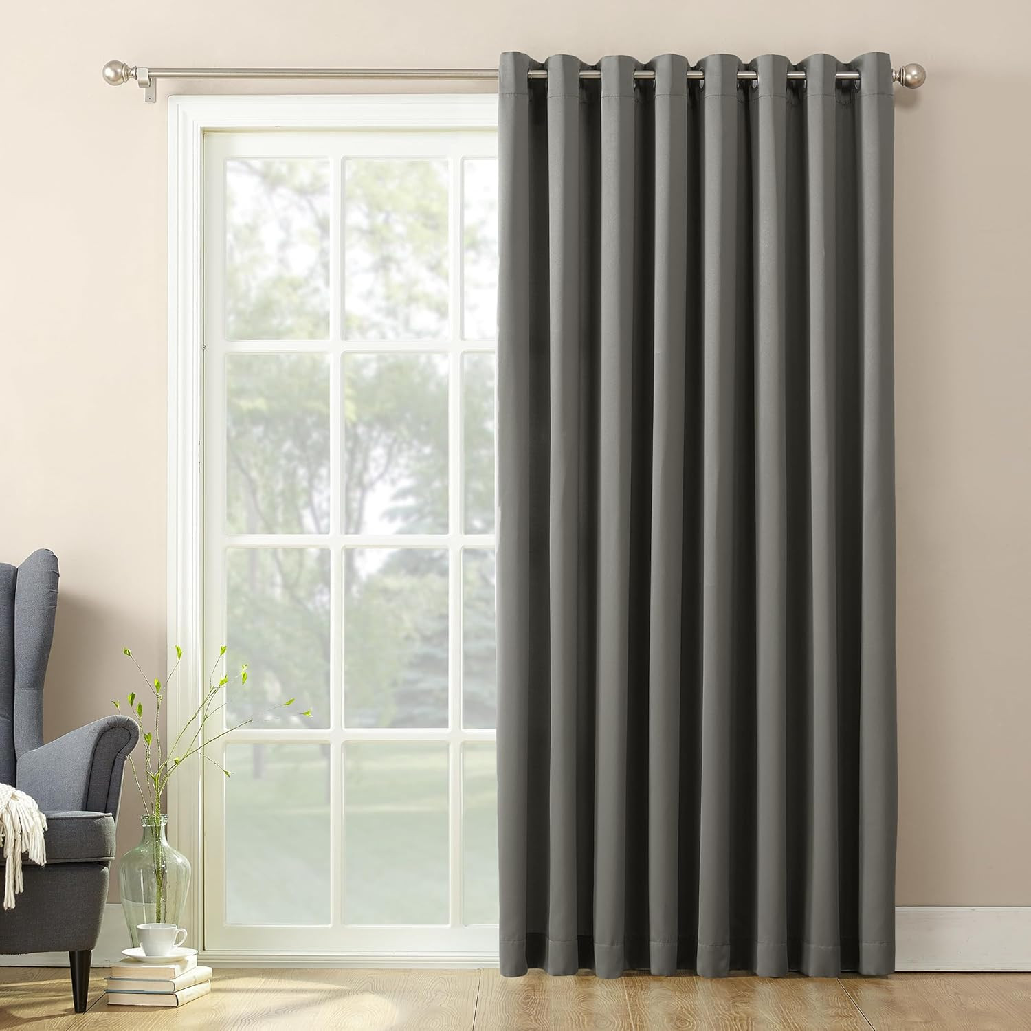 Barrow Energy Efficient Grommet Sliding Patio Door Curtain Panel, 100″ X 84″, St