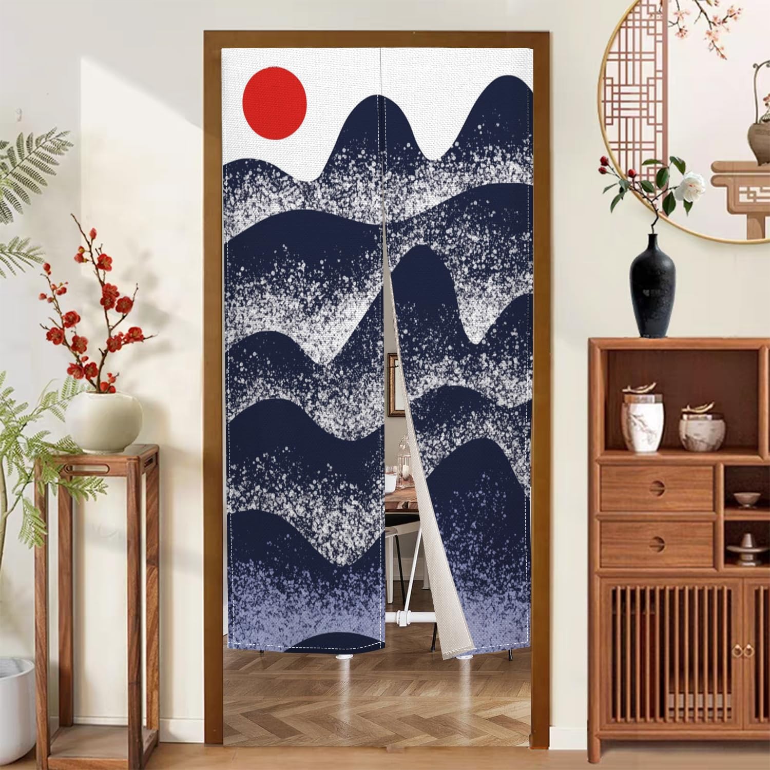 XMJJKUF Japanese Noren Doorway Curtain Japanesr Traditional Door Tapestry Mou…
