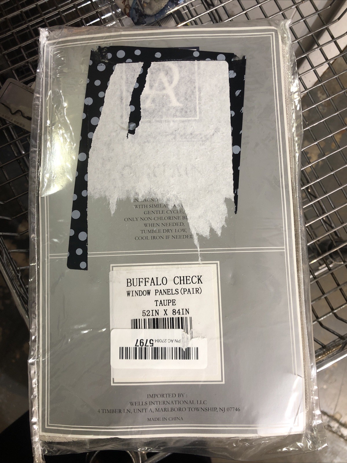 Buffalo Plaid Blackout Curtains Linen Textured Farmhouse Double Layer 52 X 84