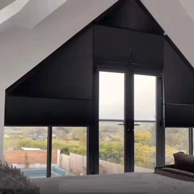 Irregular Blinds,Triangle Trapezoid Honeycomb Shades,Customize KARLLEO-US-250710