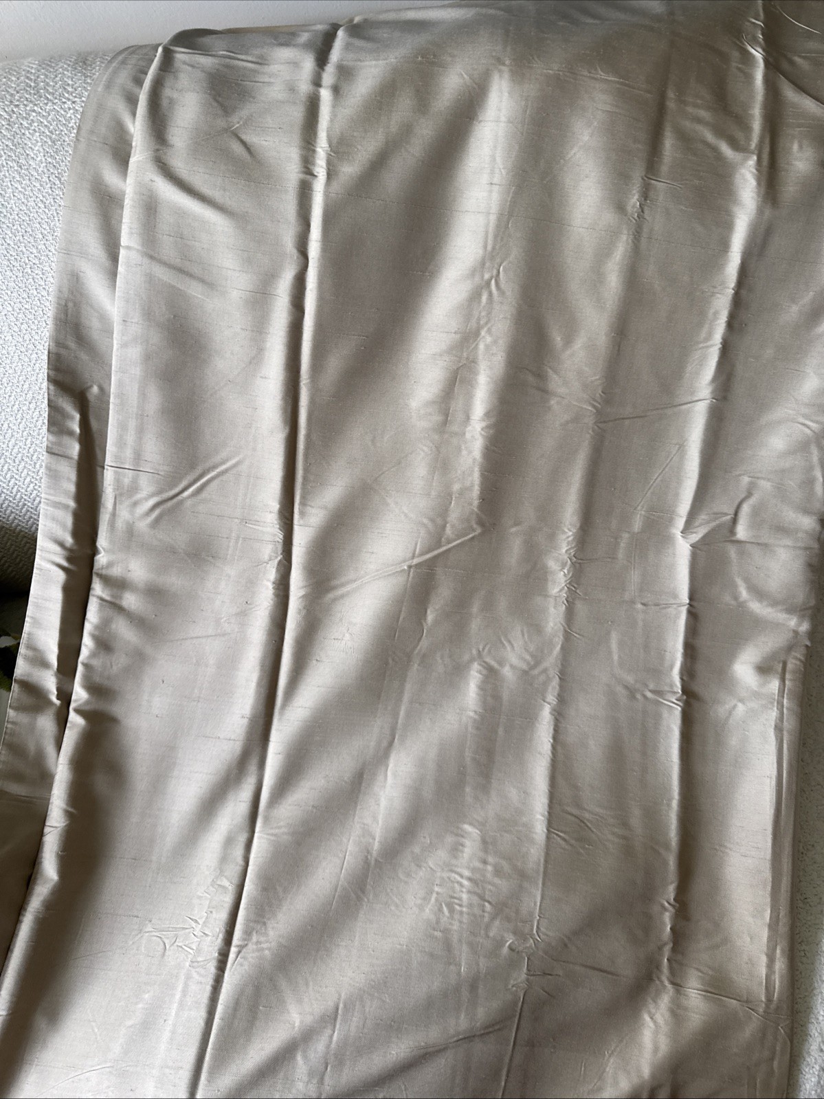 Pottery Barn Silk Dupioni Drape Panel 50×96 Beige