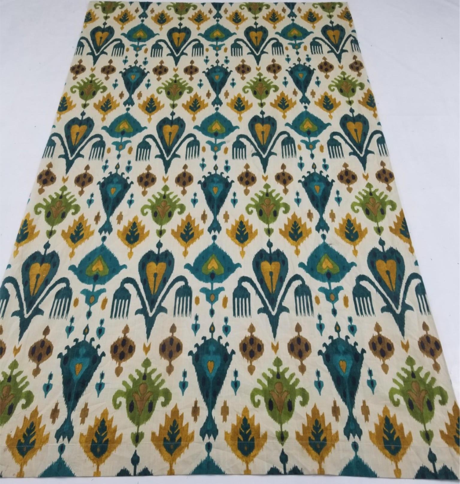 Vintage World Market Indigo Ikat Printed Cotton urtain Panel 82×47 inches