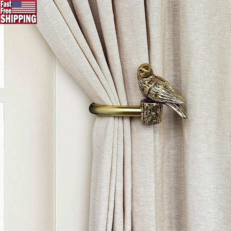 Bird Curtain Holdbacks Metal Wall Hook Durable Home Decor Multi-Functional New