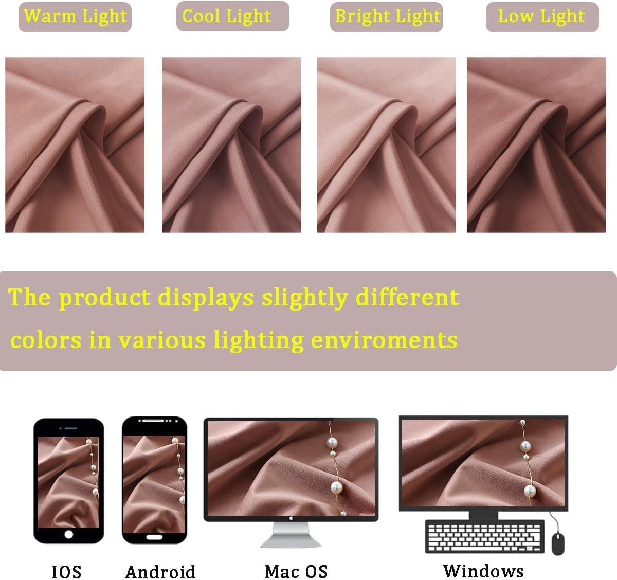 Wild Rose Pink Velvet Curtains 62″x96″ 2 Panels, Light Blocking, Rod Pocket