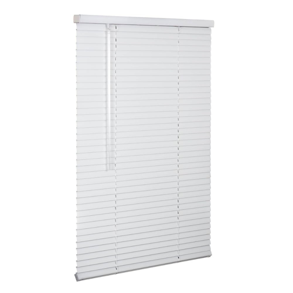 Aluminum Mini Blinds 46×60 Inches Room Darkening Cordless White Indoor Window…