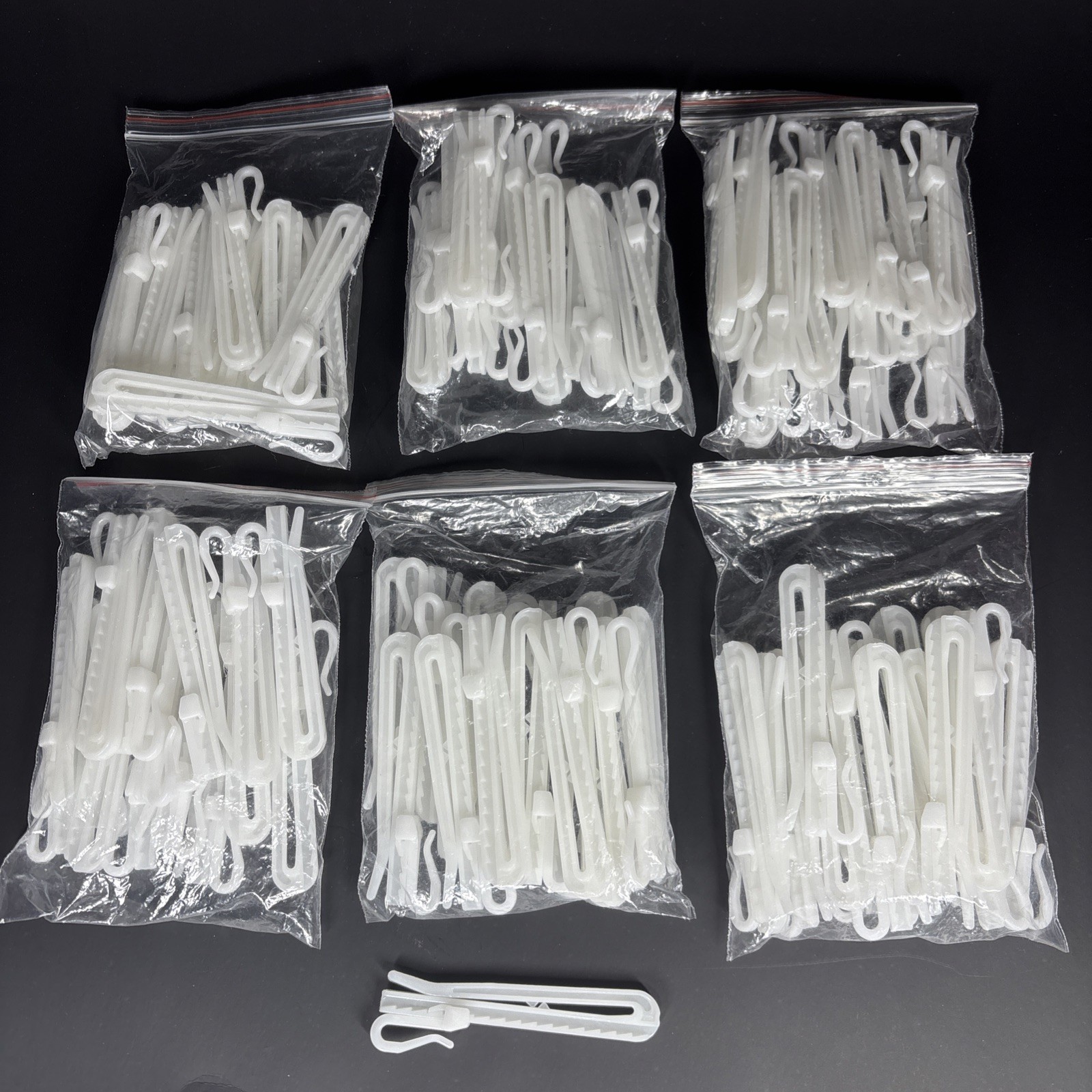 90 Plus Adjustable Pinch Pleat Curtain Drape Hooks Plastic
