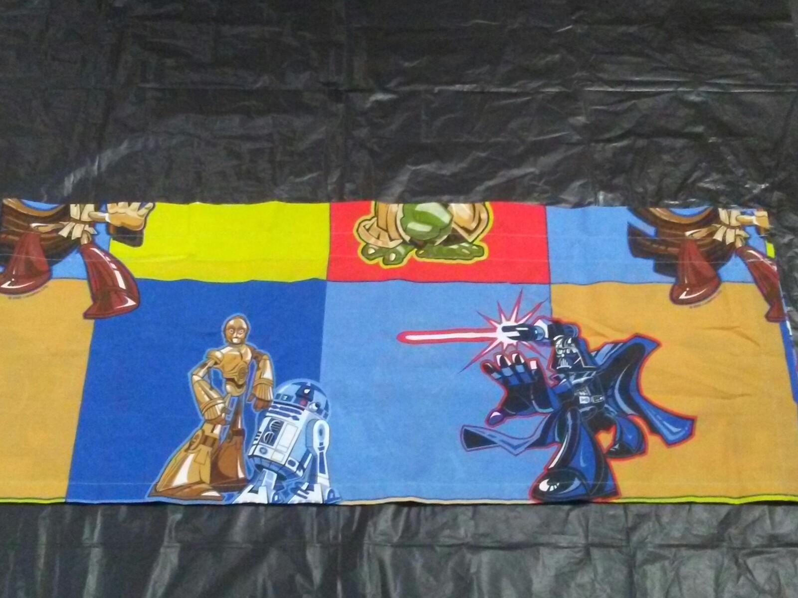 Star Wars Characters Window Valance 83.5″x 16.5″ MultiColored by Dan Rivers USA