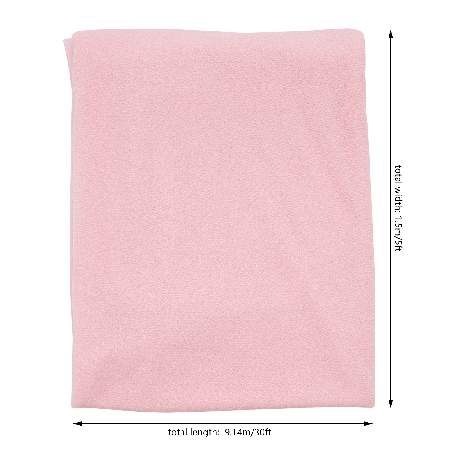 6pcs Pink Sheer Voile Backdrop Ceiling Drapes Draping Decor Chiffon Curtains