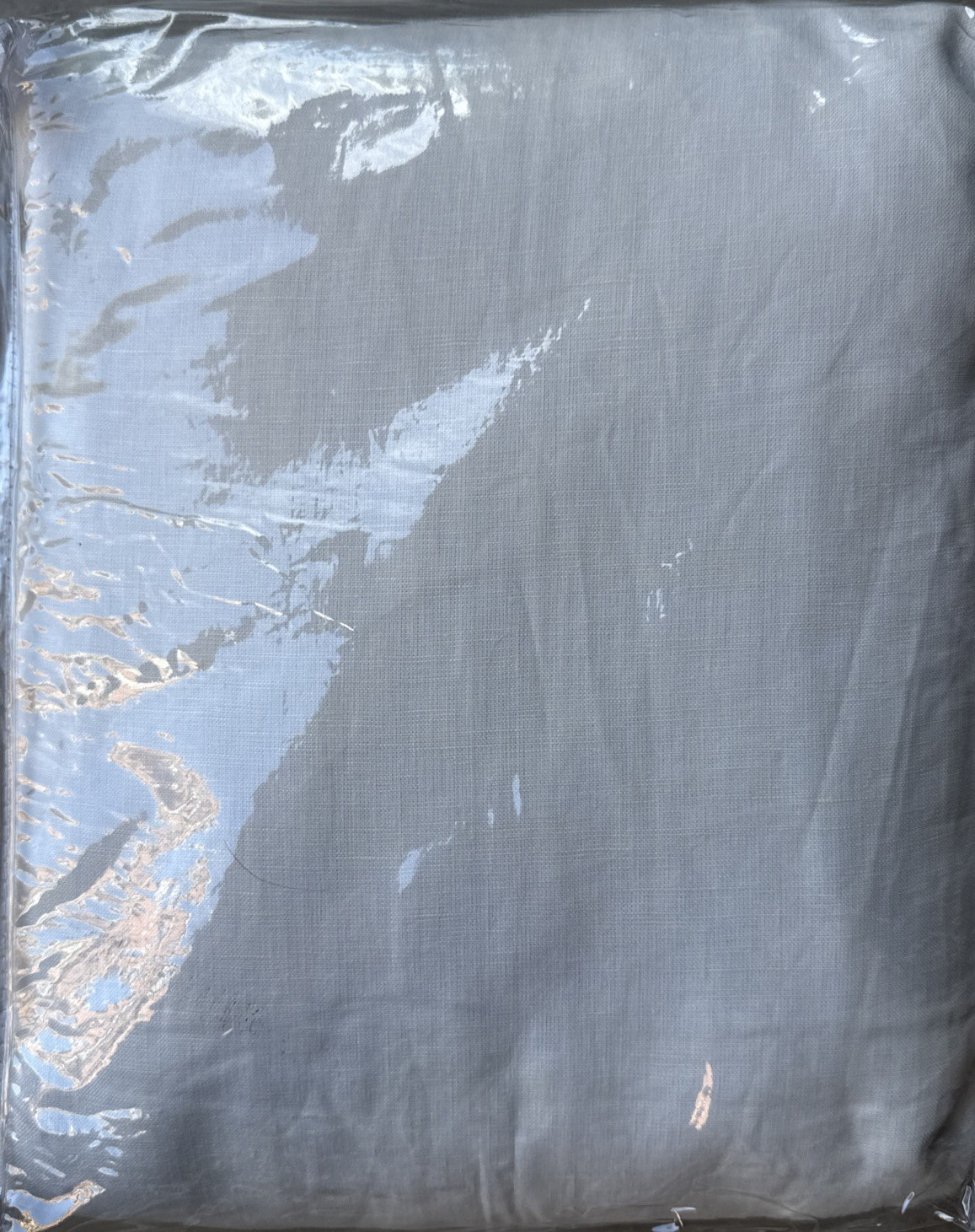 Pottery Barn Drape Belgian Flax Linen Blackout Curtain – 100×96″ – Cl. Ivory New