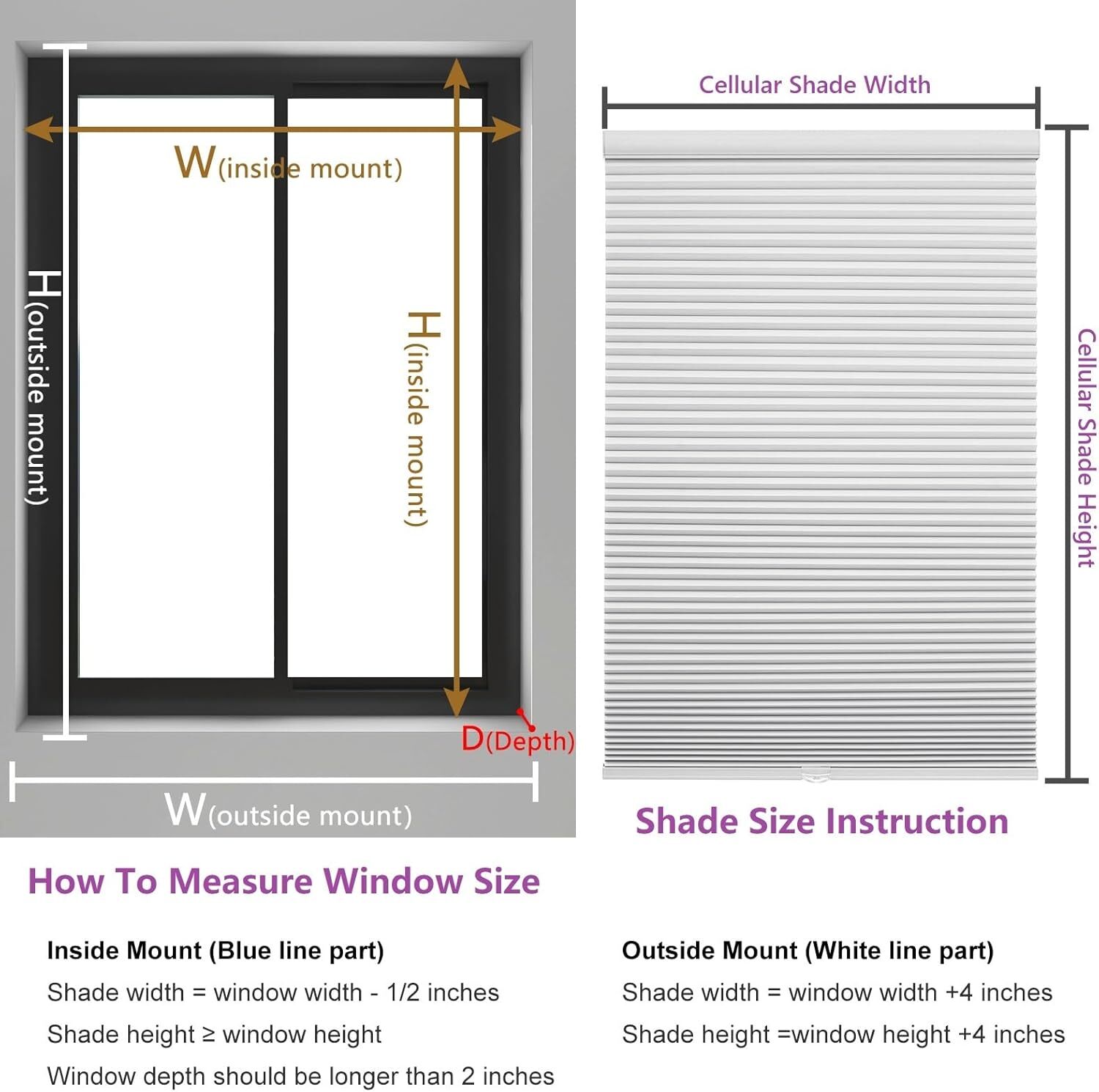 Changshade CUSTOM 38mm Honeycomb Blackout Window Blinds Cordless Cellular Shades