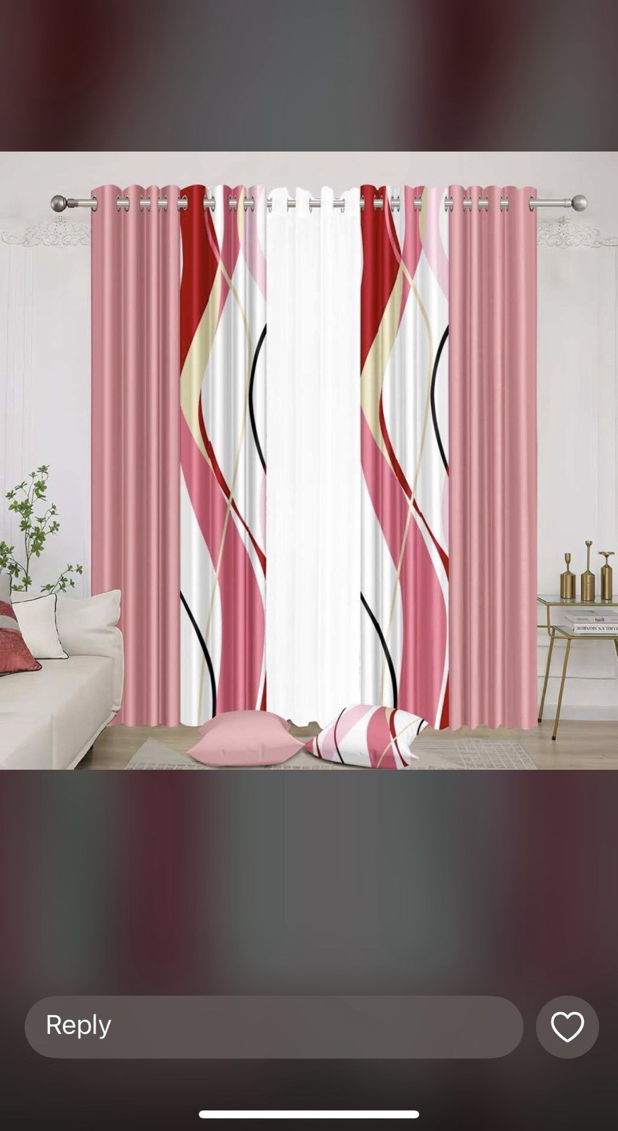 Modern Multicolor Floral Abstract Polyester Curtain Panels, Grommet Rod Pocket