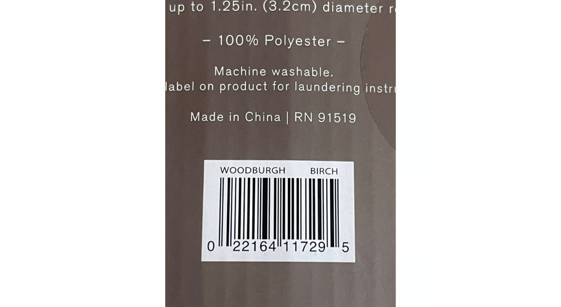 Urban Habitat Woodburgh Curtain Panel 50×84 Cream Textured Grommet Top Window