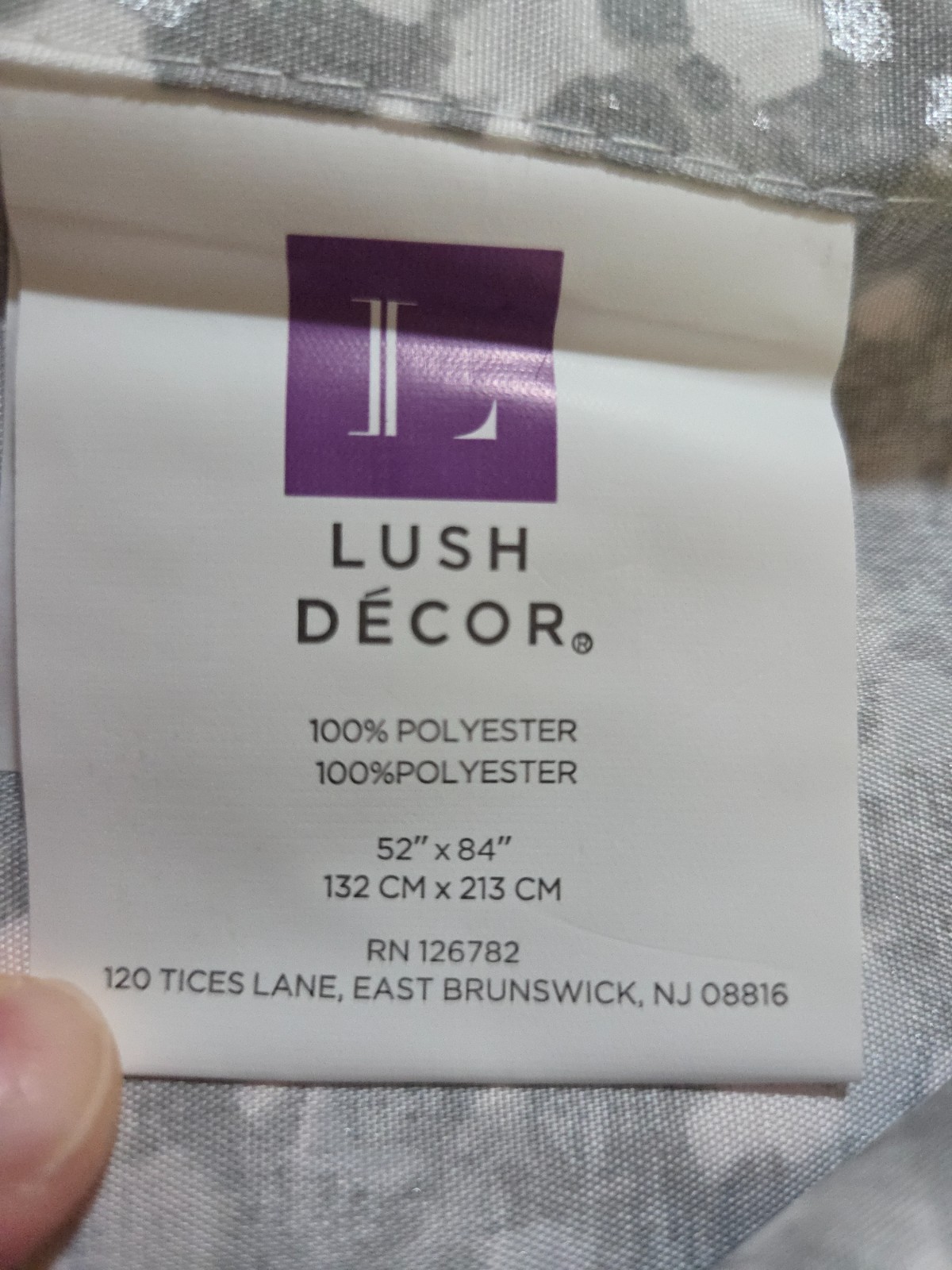 Lush Decor Curtains Two Panels 52″ x 84″ Each Glitter Ombre Blush Gray