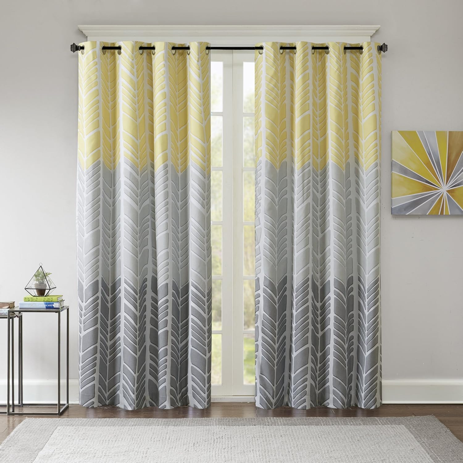 Adel Total Blackout Curtain for Bedroom, Casual Single Window Panel for Livingro