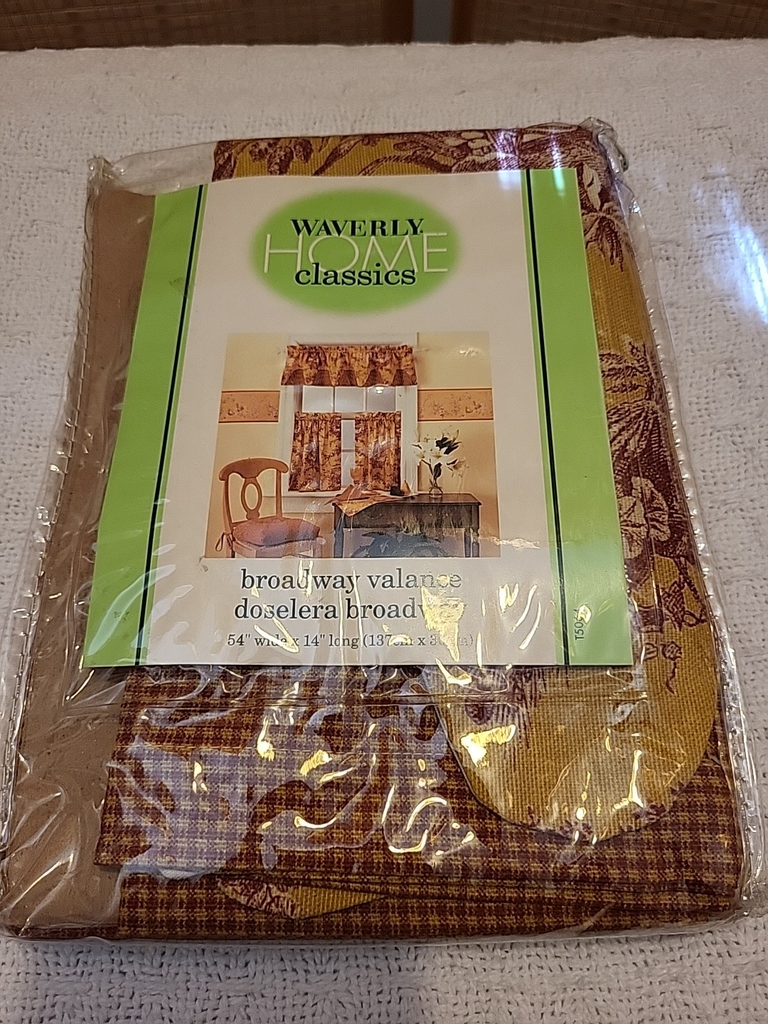 Waverly Home Classics Broadway Valance Doselera 54 Inch Wide X 14 Inch Long