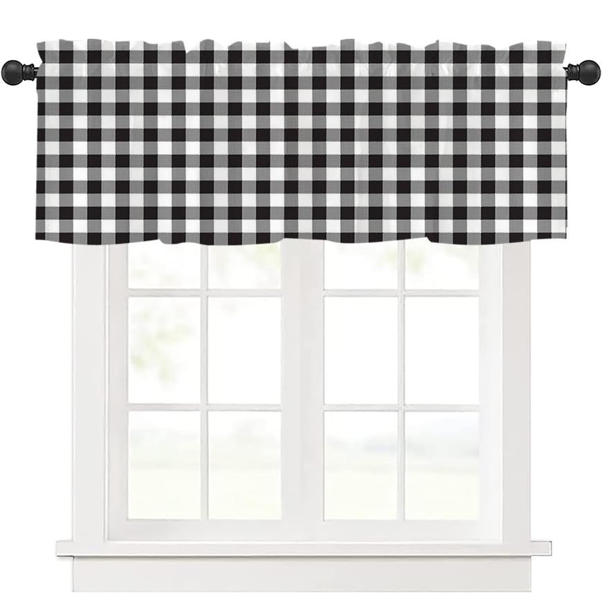 Kitchen Curtains Valances, Rod Pocket Valances for Windows, Small Window
