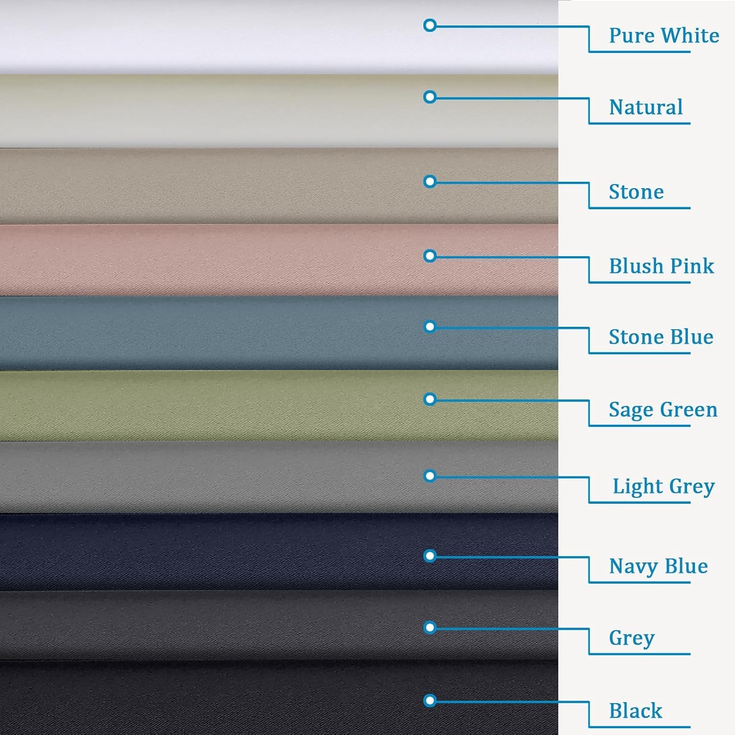 Black Valances for Windows 14 Inch Length, Thermal Blackout Short Curtains,