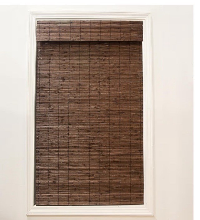 Radiance Cordless Bamboo Roman Shades — «Cocoa» — 34″ (Width) × 64″