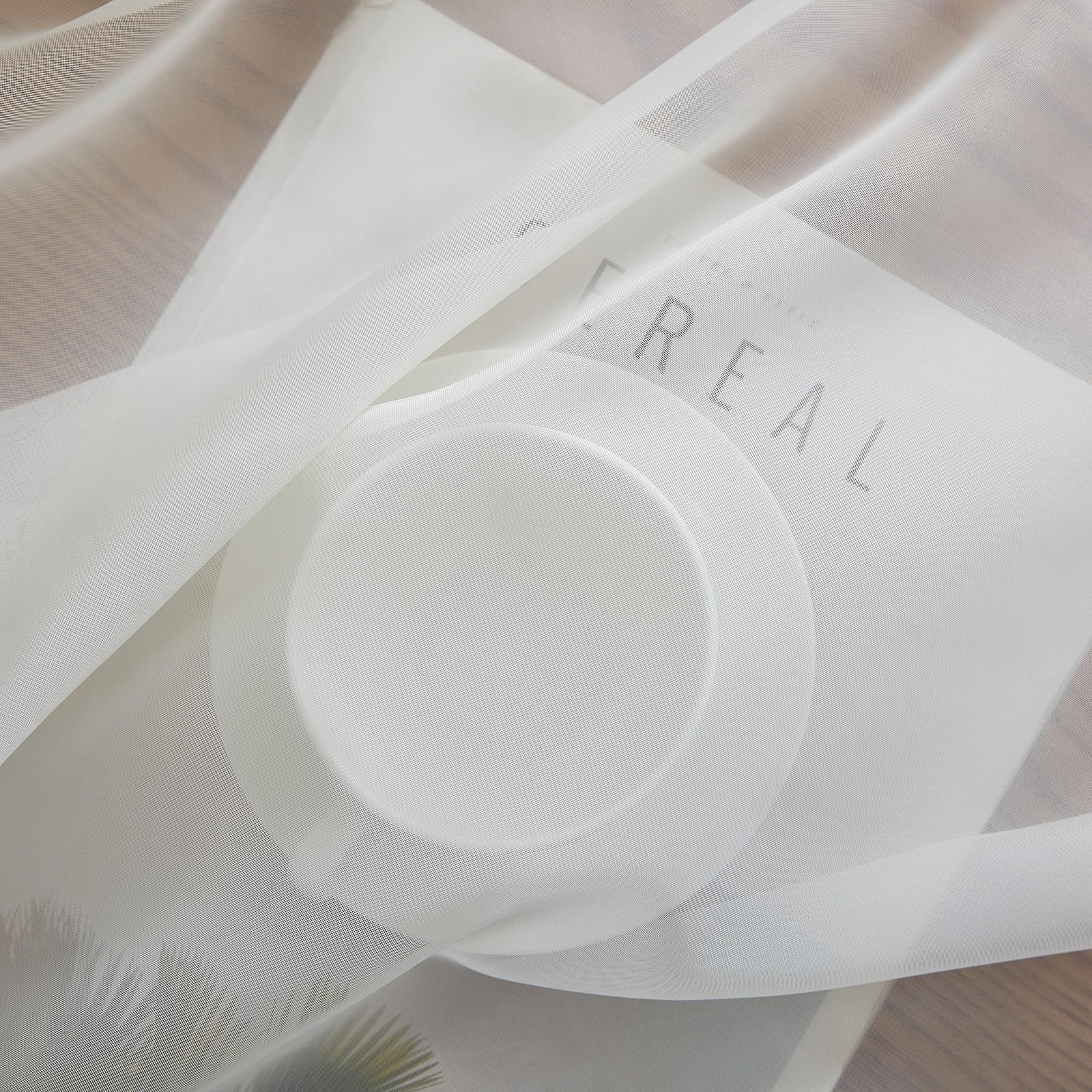 Hlc.Me Ivory Sheer Curtain Panels Sheer Voile Light Filtering Window Treatment