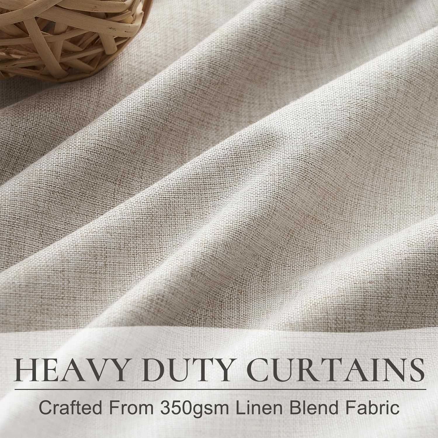 Pinch Pleated Blackout Curtains 100 Inches Extra Wide for Living Room, Thick