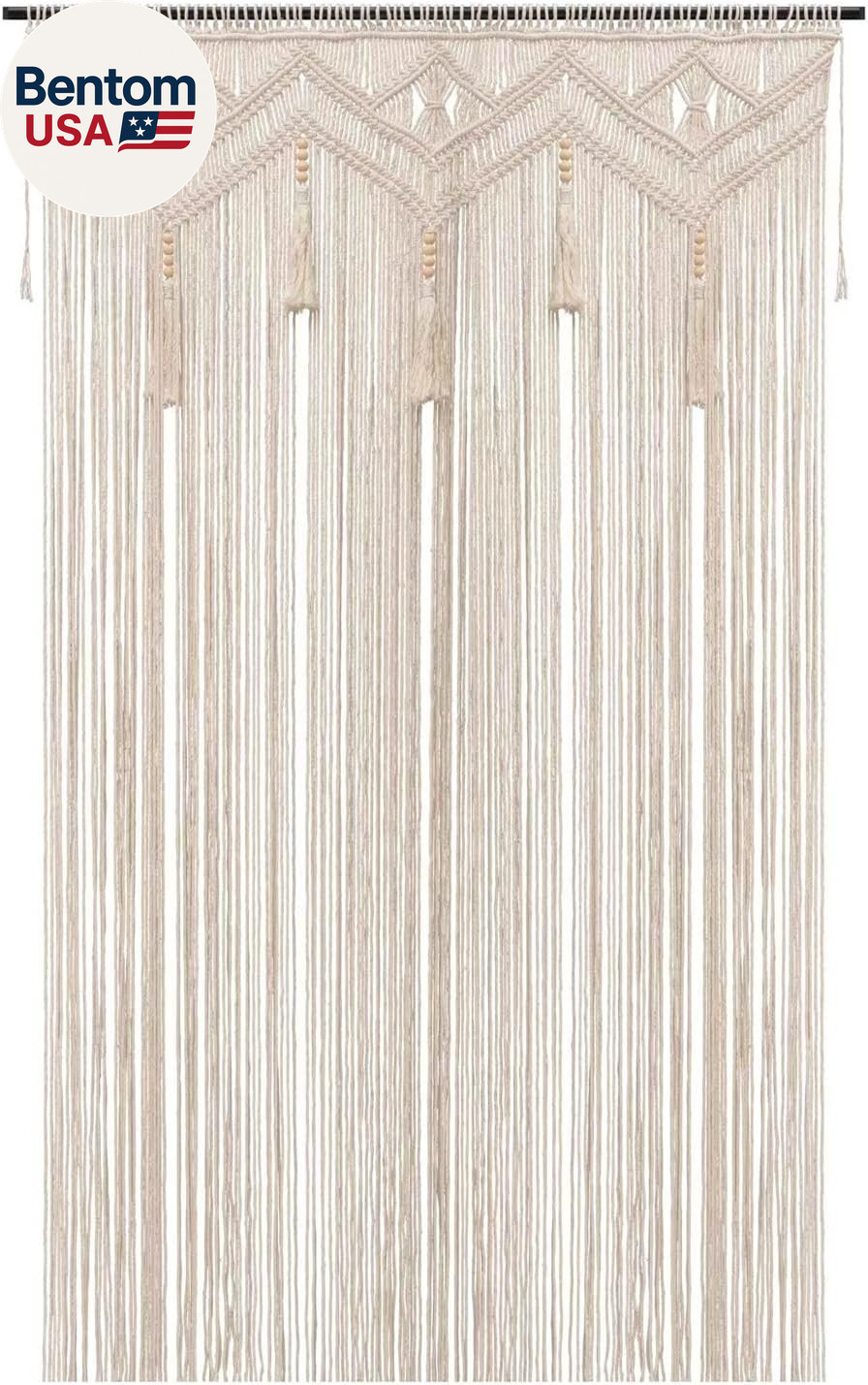 Boho Curtains for Bedroom Macrame for Windows Living Room Boho Decor Large Macra