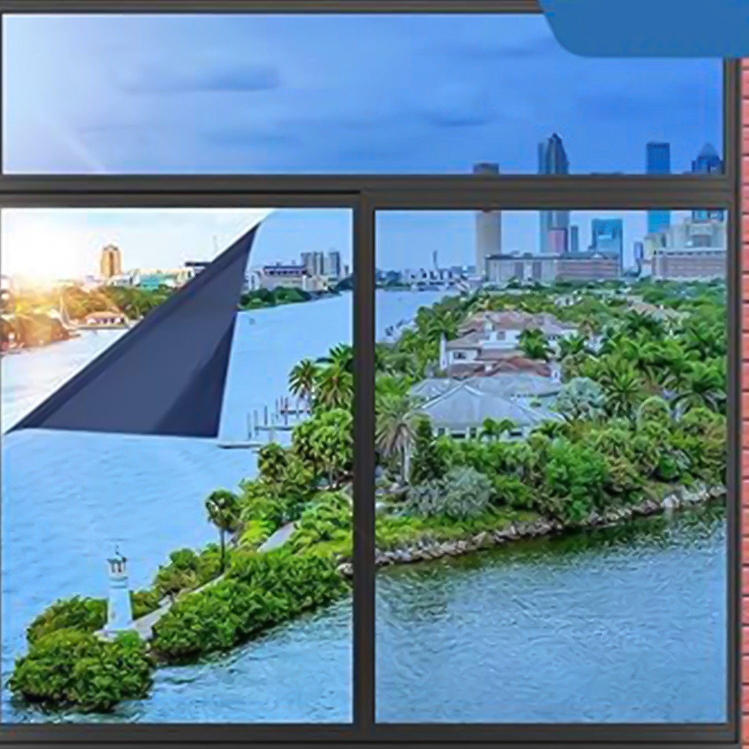 20″*39″/20″*79″/20″*118″/20″*157″/20″*197″/39″*39″ Blue Window Film 20% VLT