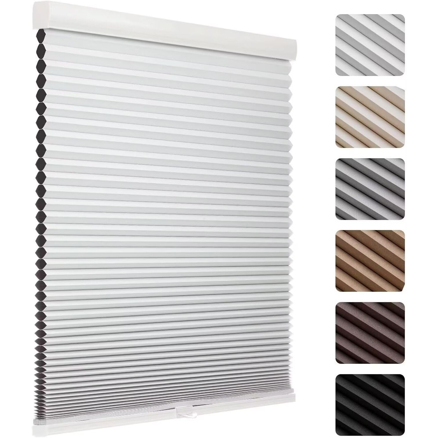 MYshade Cordless Blackout Cellular Shade 28″x64″ White