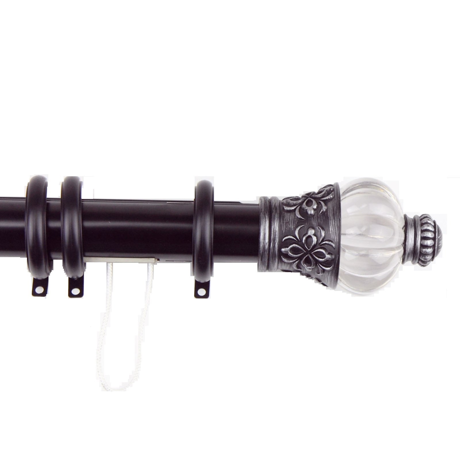 Majestic Traverse Rod w/ Rings #5950, 2 color 4 size options 30″-156″