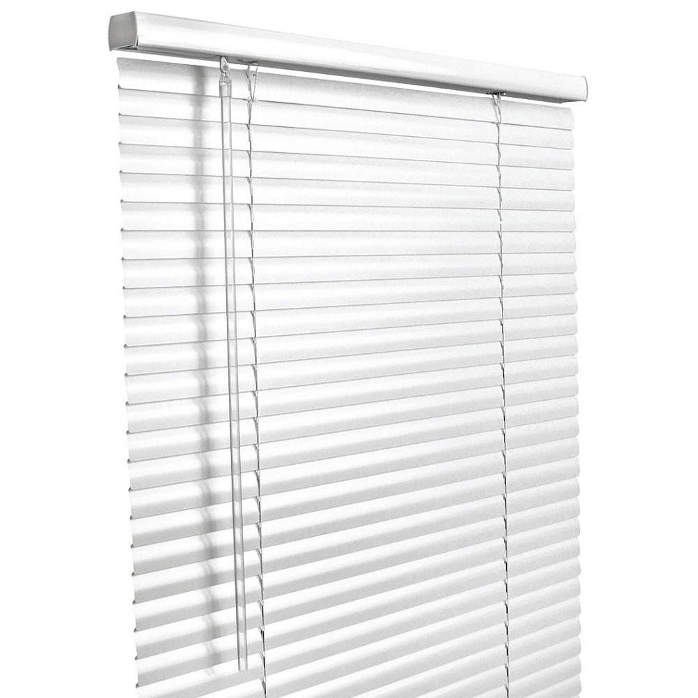 GRAINGER APPROVED Window Blinds,Metal; Vinyl,White 493P28