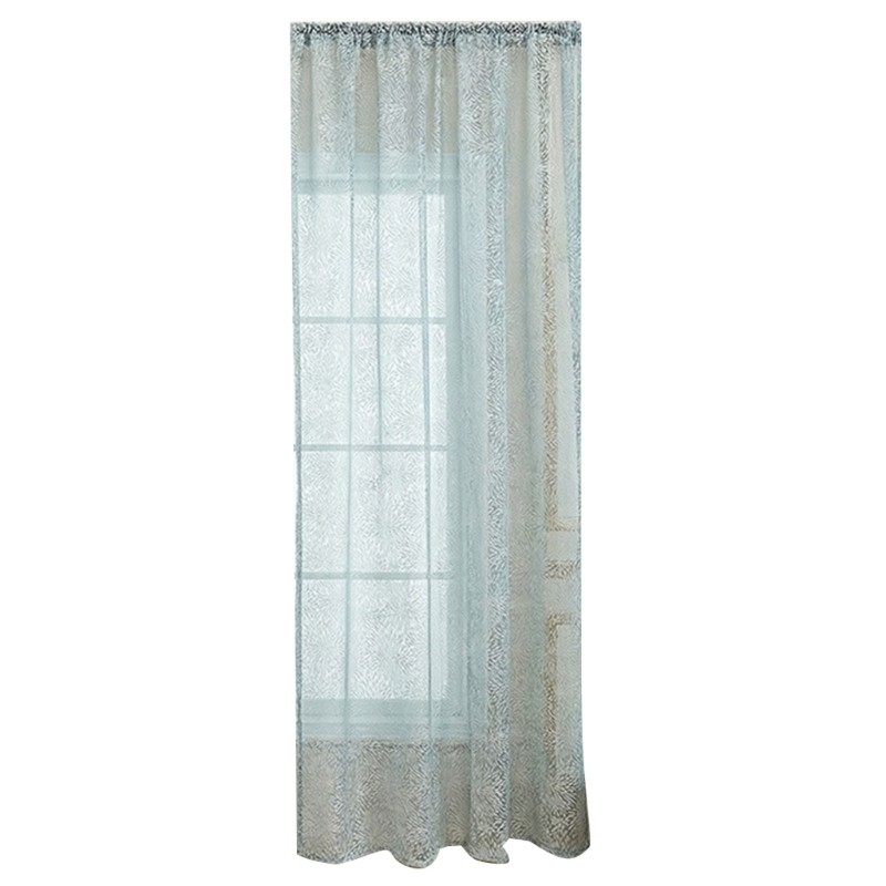Easy Caring Polyester Sheer Curtain Any Season Rod Pocket Designs For Privacy