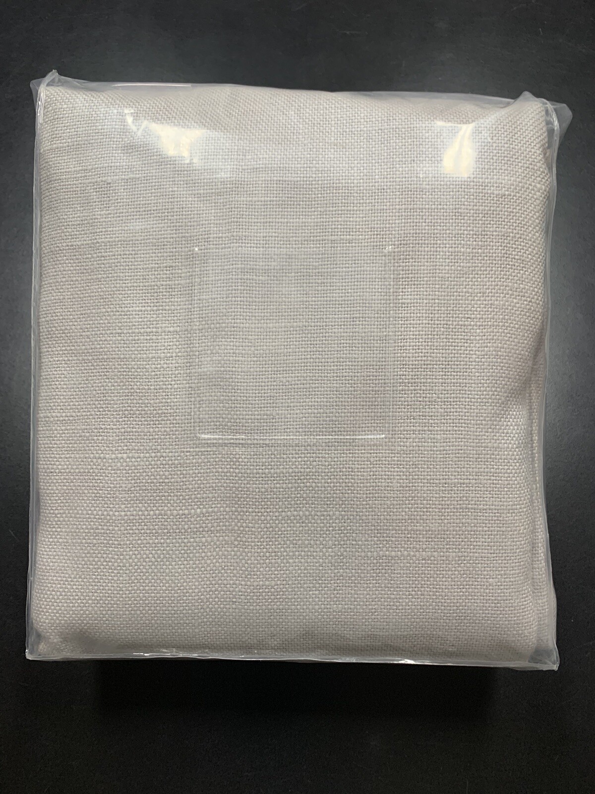 Single Restoration Hardware Heavyweight Textured Linen Curtain Mist Grey 84X50