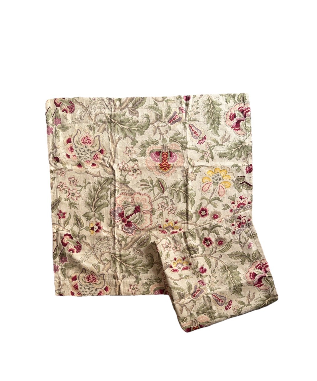 Set of 4 New Waverly Imperial Dress Curtains Short Cafe Valances Tan Floral