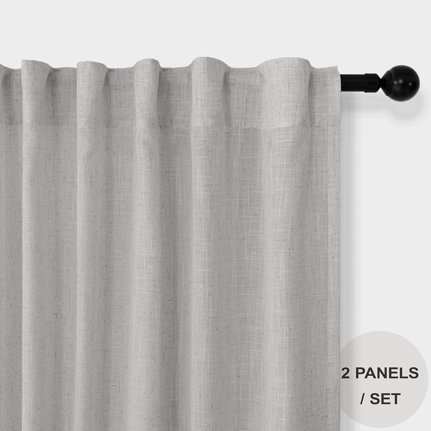 Cafe Style Kitchen Curtains 38 Inch, 2 Panels
