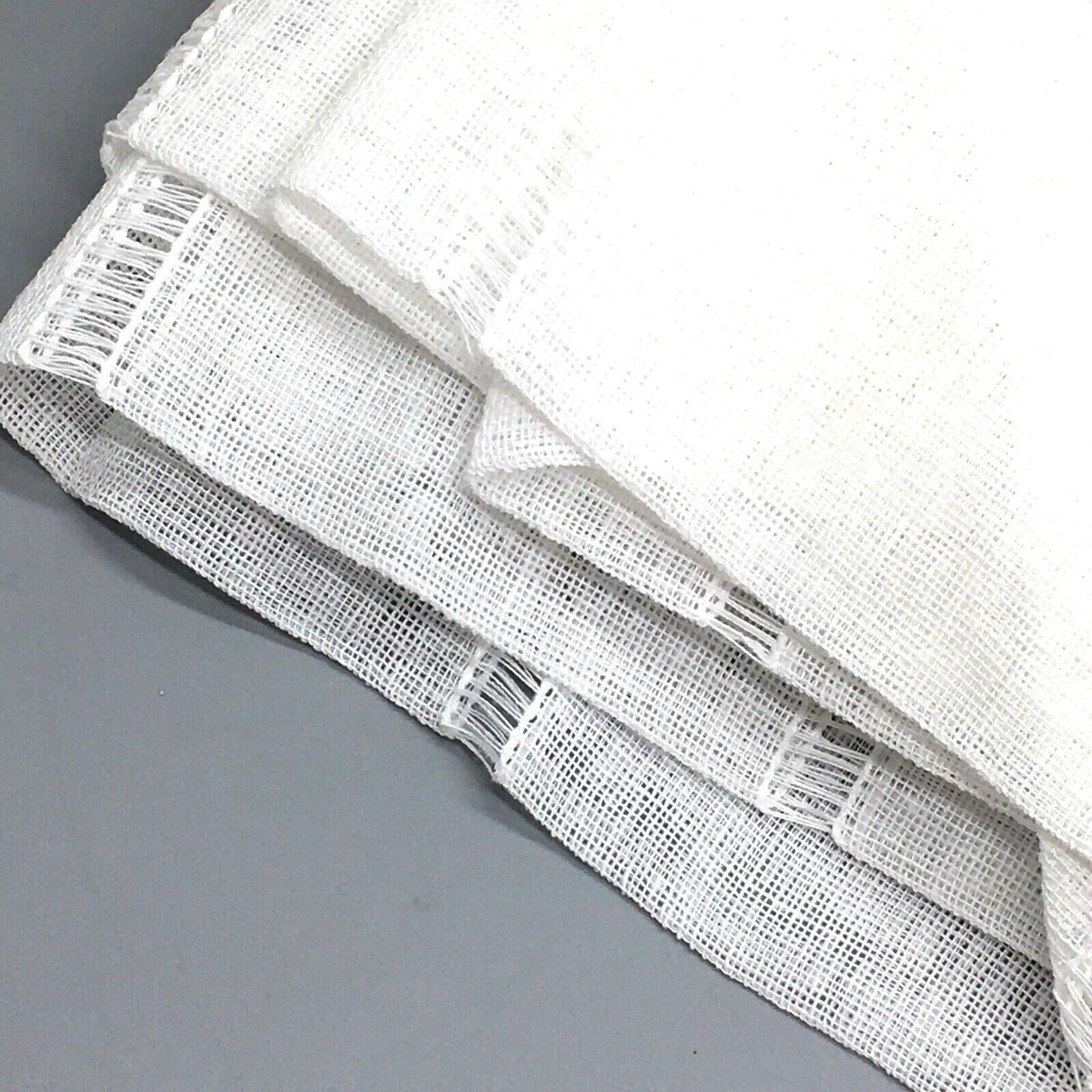 NEW Ralph Lauren 54”x84” White Hamilton Sheer 2 CURTAIN Panels Woven Stripes NWT