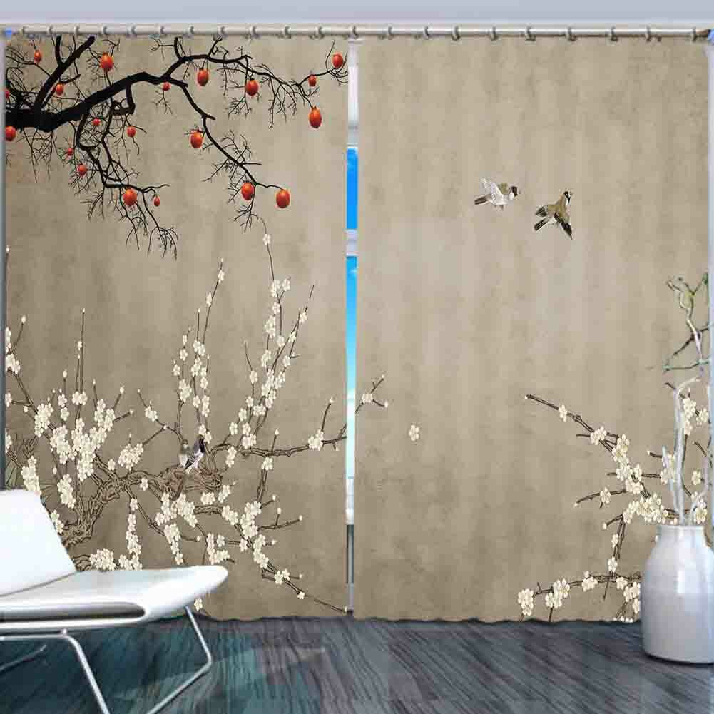 Gray Gap Reporting 3D Curtain Blockout Photo Printing Curtains Drape Fabric
