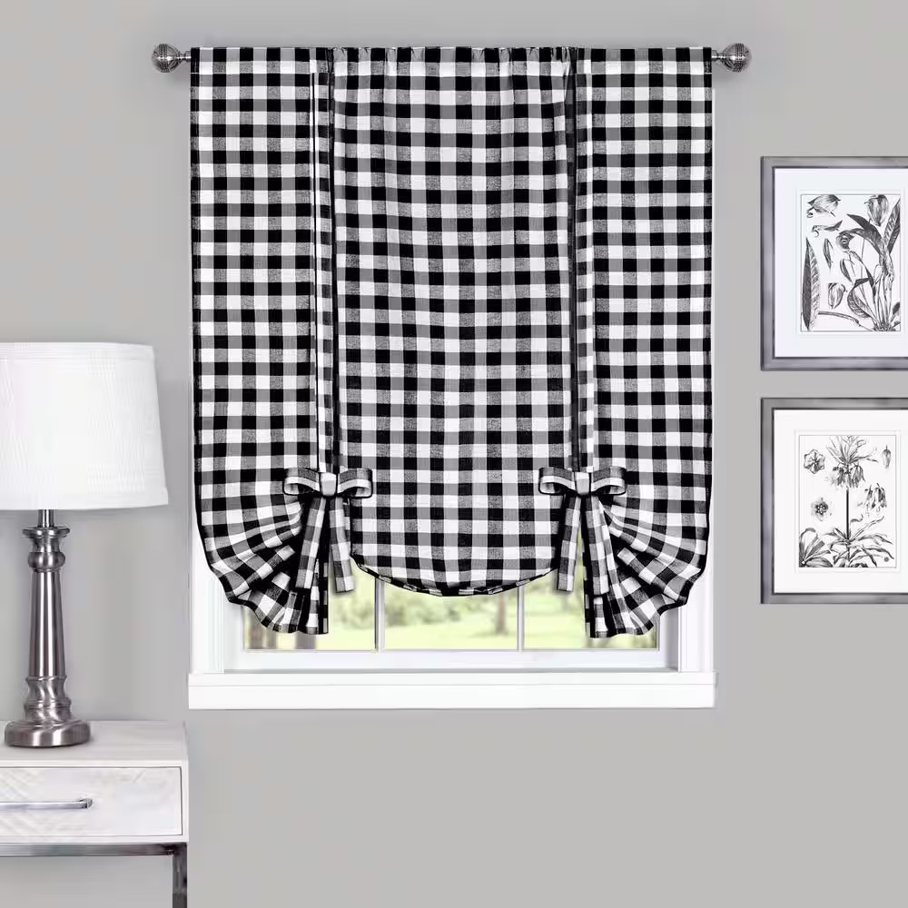 Buffalo Check 42 In. W X 63 In. L Polyester/Cotton Light Filtering Window Panel