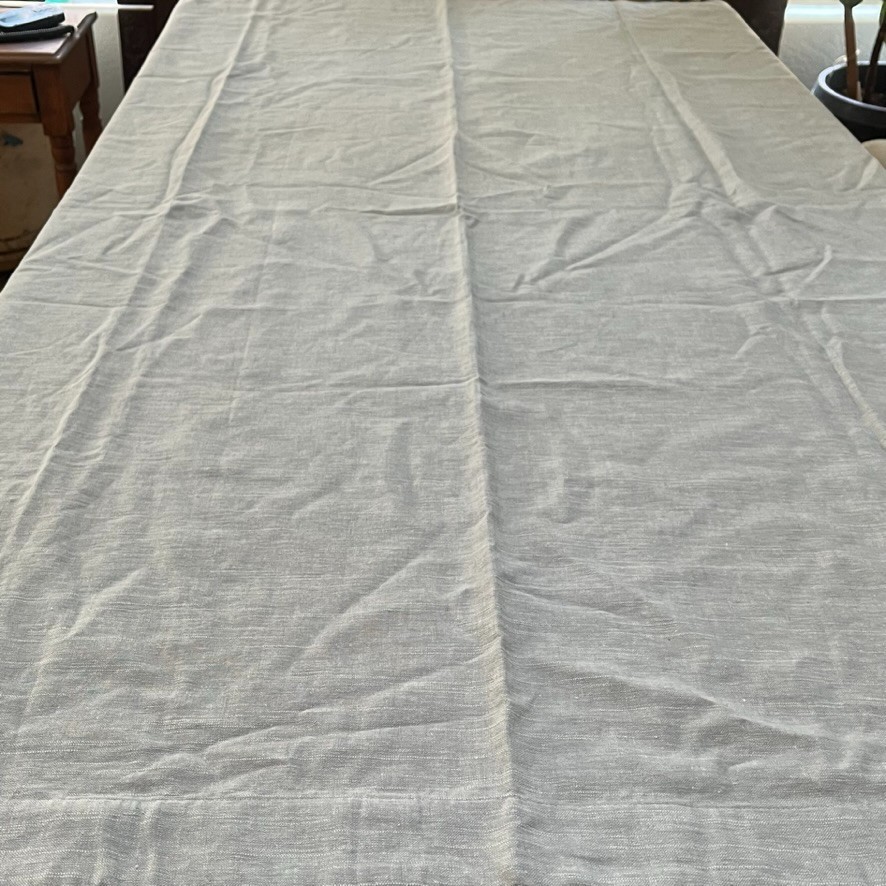 2 Pottery Barn Gray Blackout Lining Curtain Panels 50×84 Linen Blend