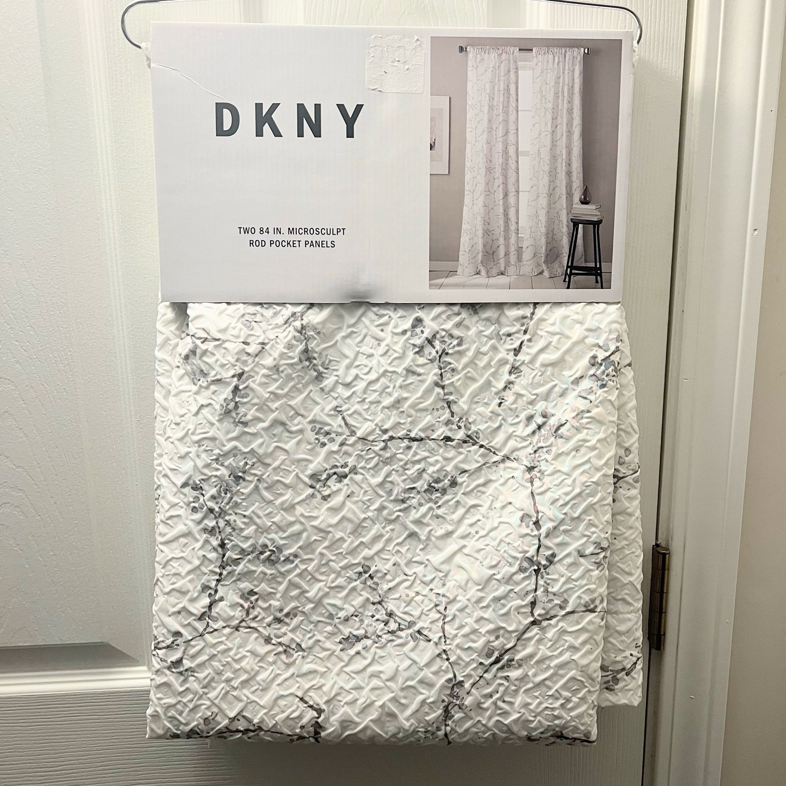 DKNY Promenade Microsculpt 50in X 84in Two Rod Pocket Panel Curtains