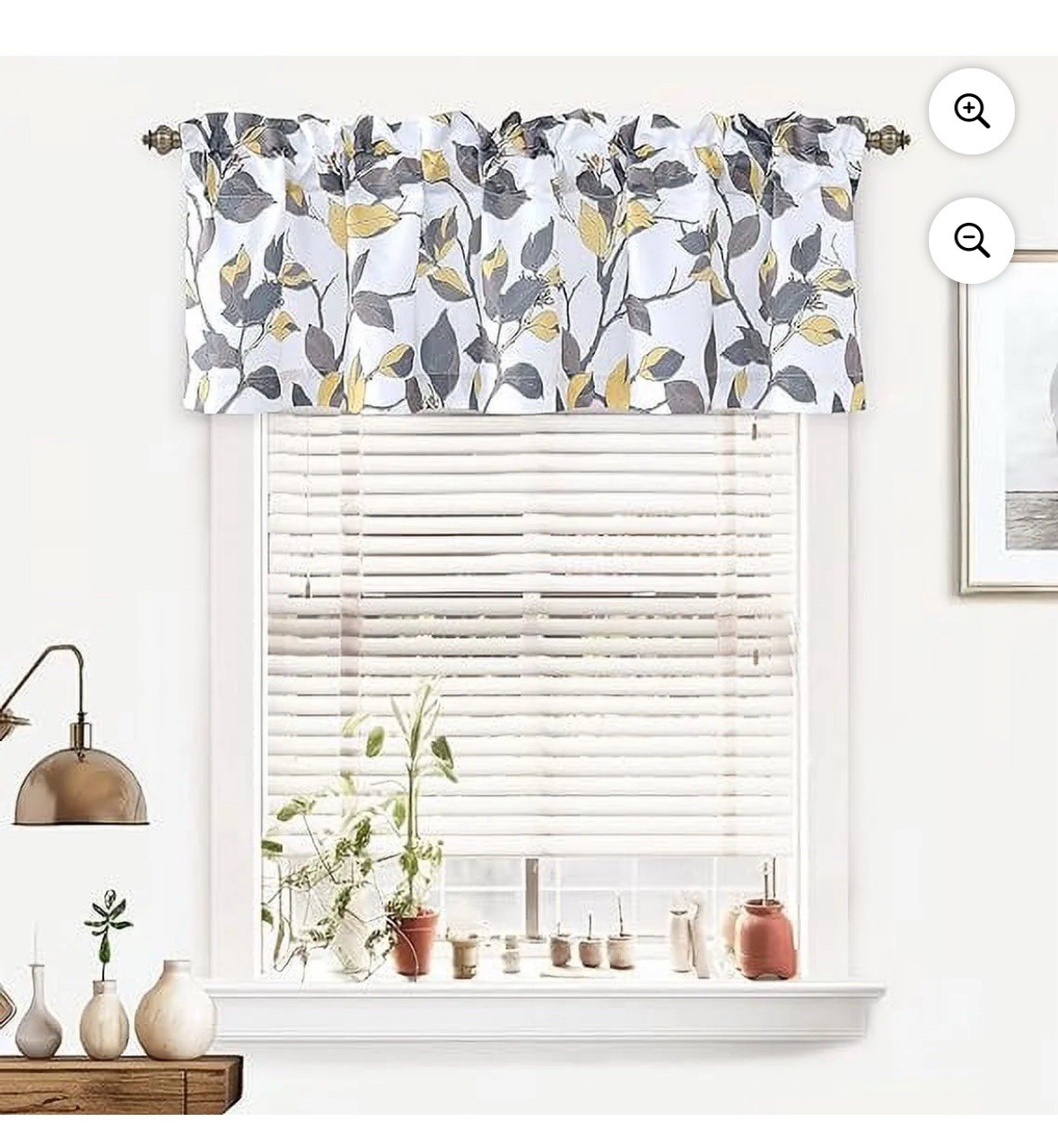 Carson Carrington Tappet Sketch Pattern Lined Window Valance 52 X 18
