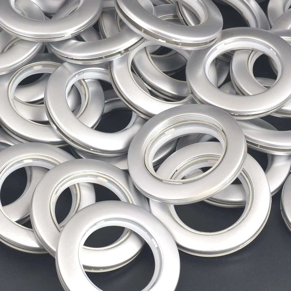 32 Pack Curtain Grommet Plastic Eyelet Rings Inner Diameter 1-9/16″(40Mm) Curtai