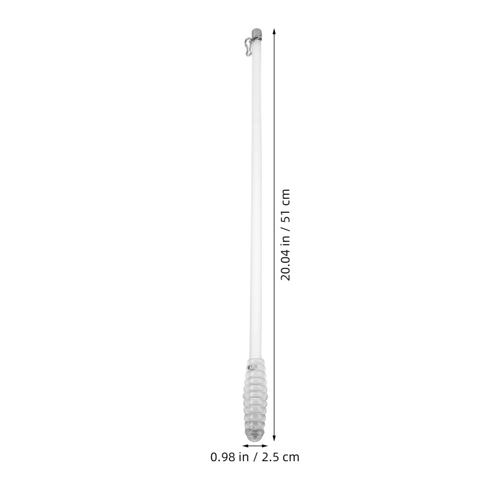 Clear Curtain Pull Rod Wand for Drapes with Elegant Look and Smooth Tilt Control