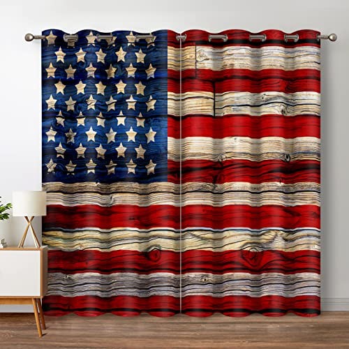 American Blackout Curtains United States 52″W x 84″L (Pack of 2) Flag