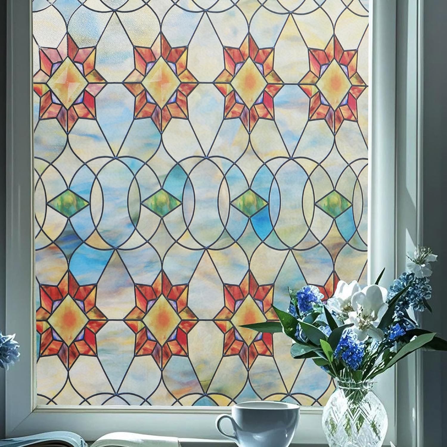 Clearance Window Privacy Film Rainbow Decorative Sticker