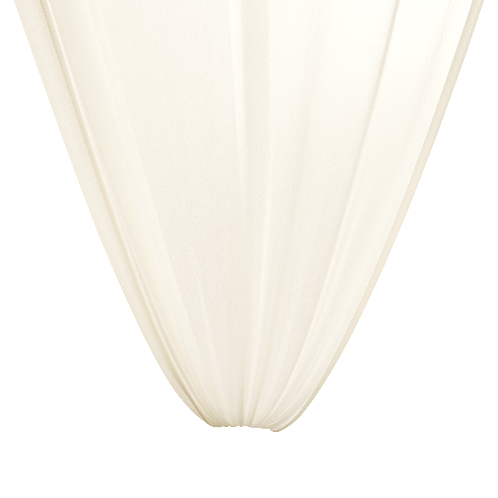 Beige Chiffon Ceiling Drapes 6 Panels 5 × 30 Ft Rod Pocket for Wedding