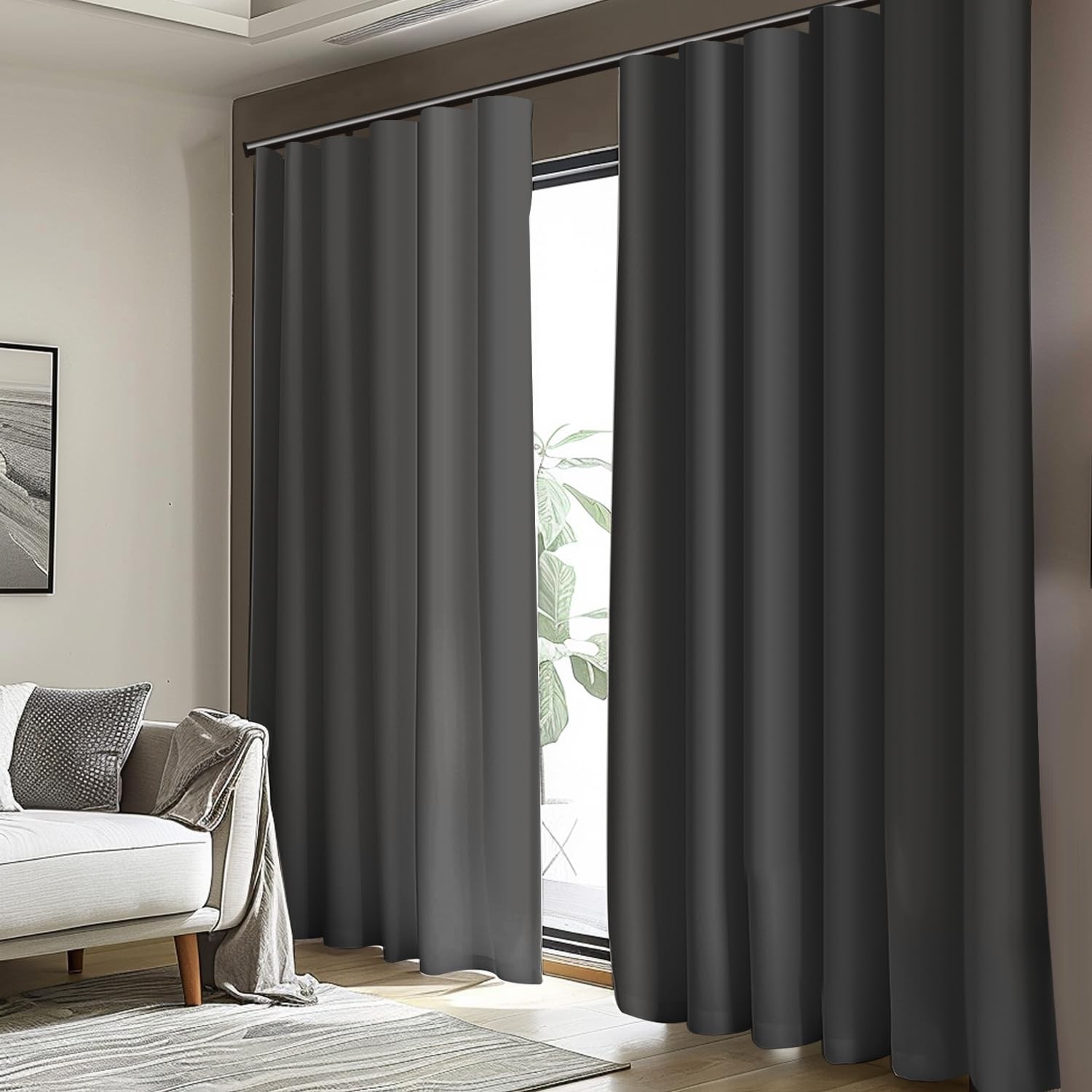 Room Divider Blackout Curtain Track Curtains Wall Dividers Panels Screen for …