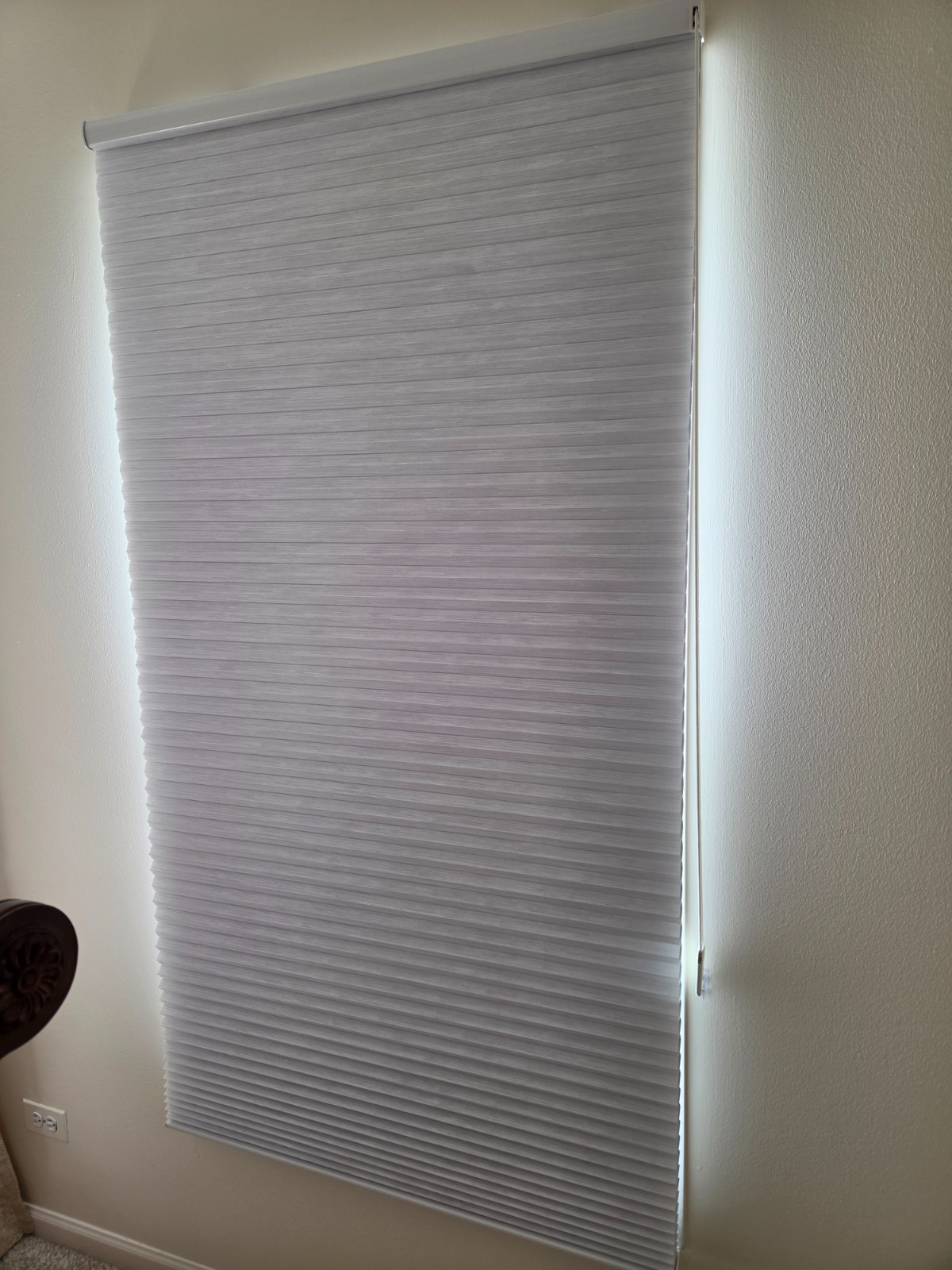 Comfortex Cellular Window Shade 36″x67″ White Room Darkening Corded 3/4″ Cell