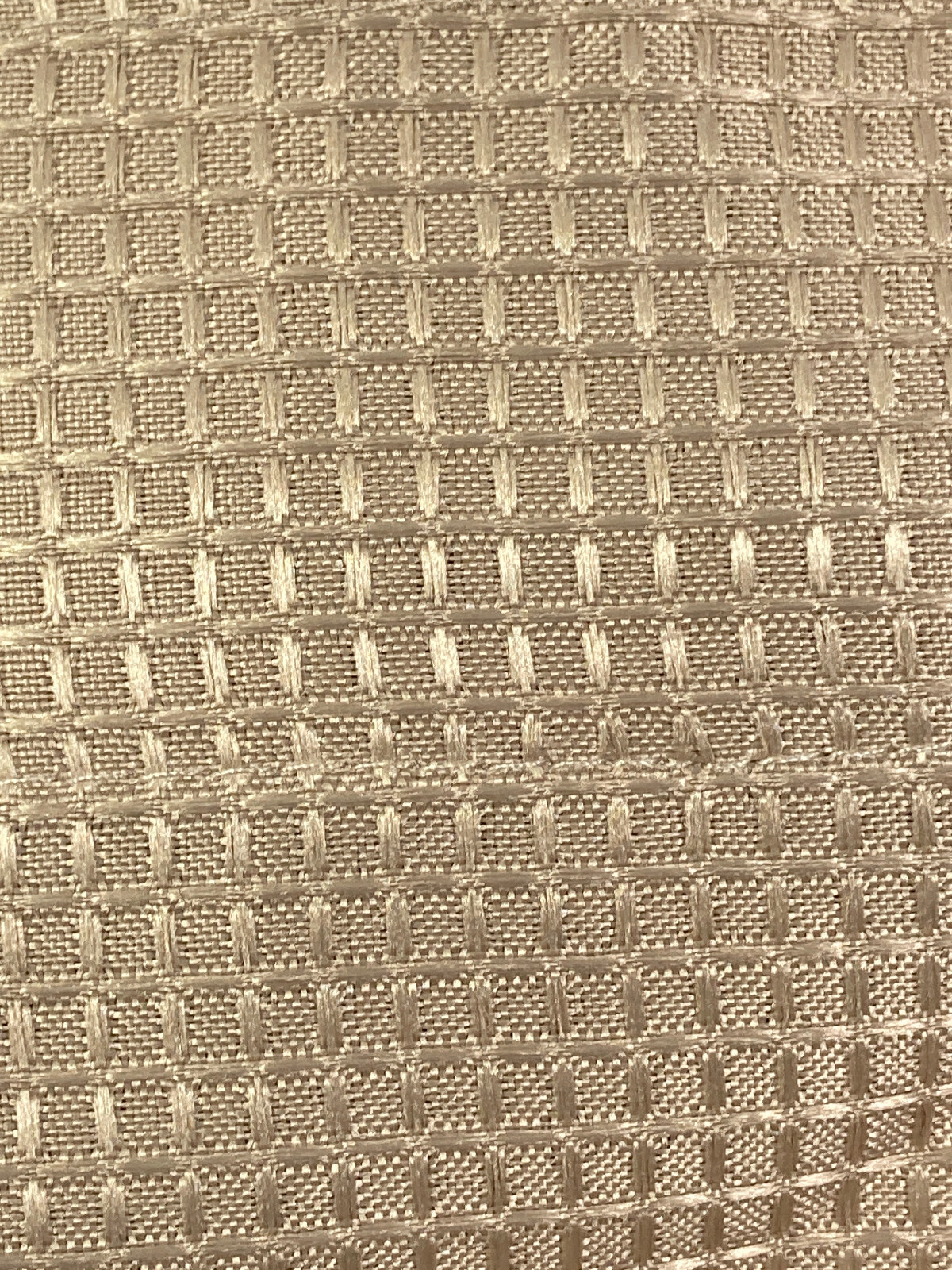 Waffle Valance Window Curtain Taupe/Tan 60X15 Inches