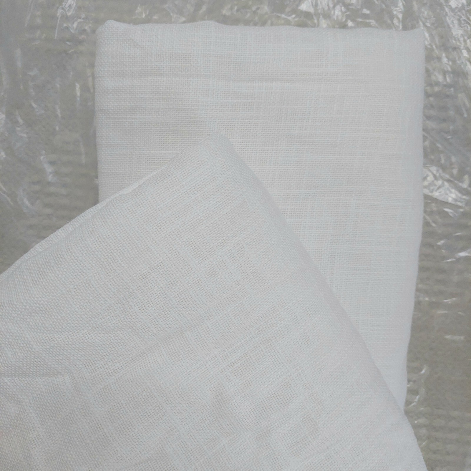 Quince Cotton Sheer White Curtains- Set Of 2 Panels! 48″x96″ (T13)