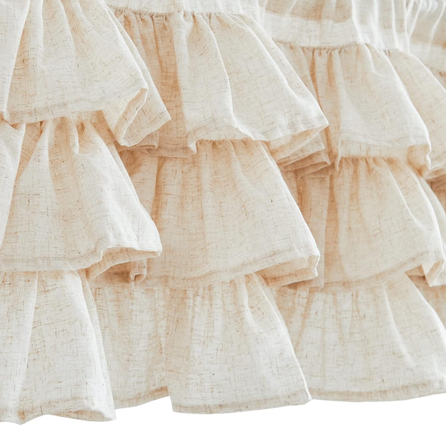 Chic Farmhouse Ruffled Kitchen Valance – 50